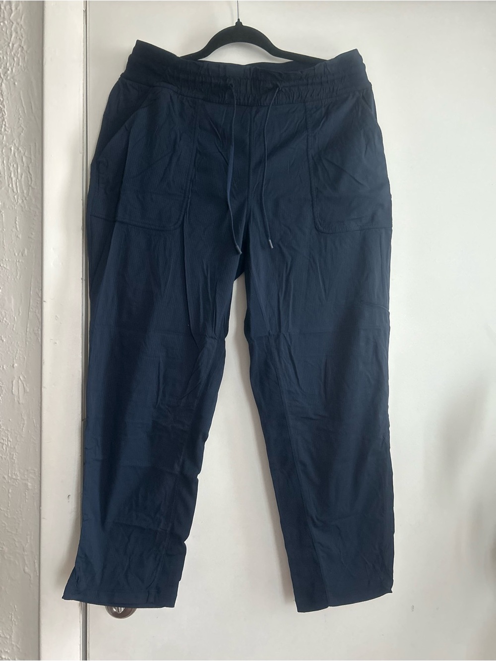 lululemon athletica Navy Cropped Drawstring Ankle Pants